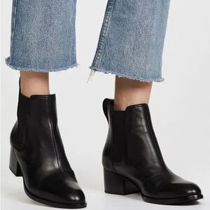 RAG &BONE $595 Chelsea Walker Black Leather Ankle Boots & Booties SZ US 9 EU 39